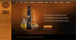 Desktop Screenshot of nuggettycreekolives.com.au